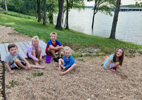 kids playing in sand
