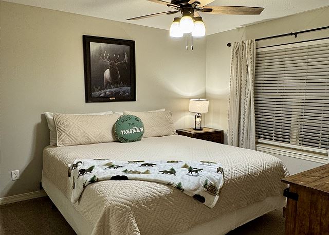 Guest king bedroom in Condo A-1