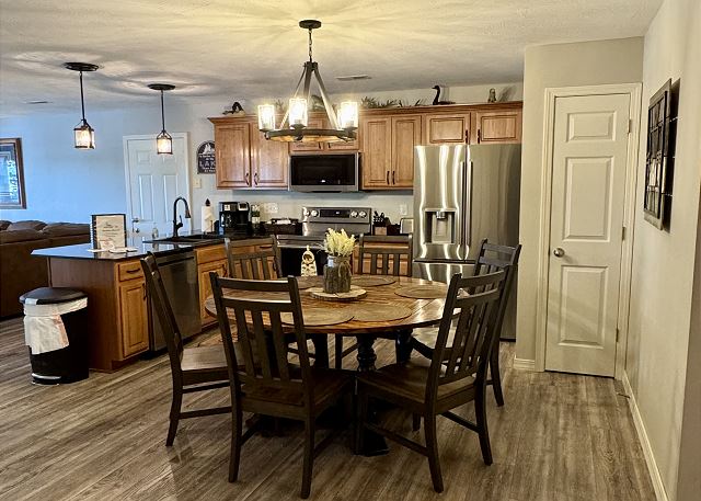 Kitchen and dining table in Condo A-1