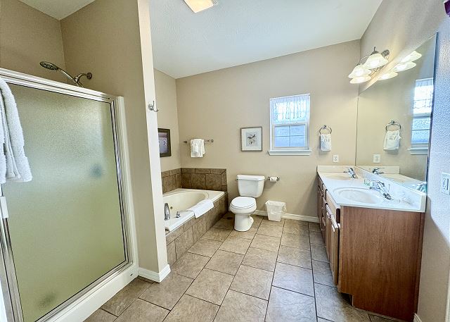 Double bathroom vanity in Condo A-4