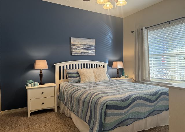 Queen guest bedroom in Condo A-7