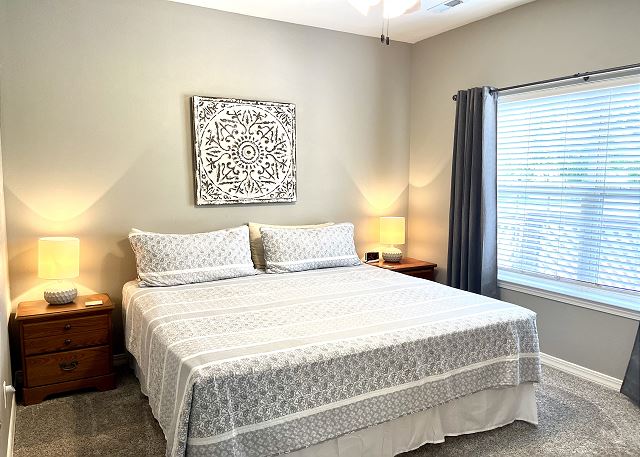First king guest bedroom in Condo A-9