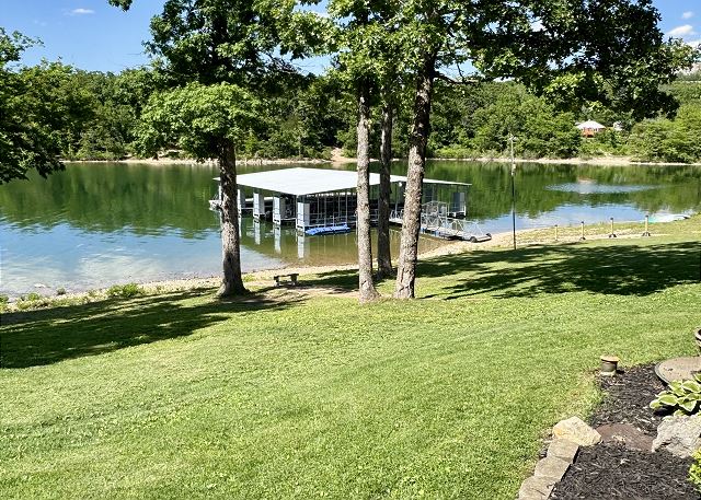 Table Rock Lake and dock view from Condo B-1