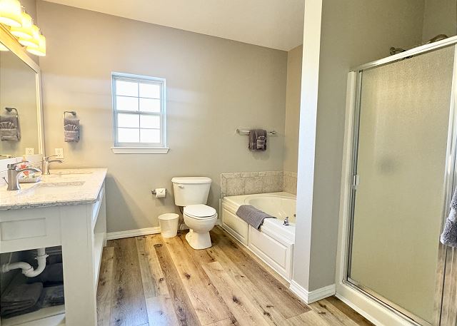 Primary bathroom in Condo B-6