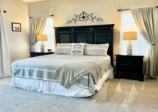 Primary king bedroom in Condo B-6