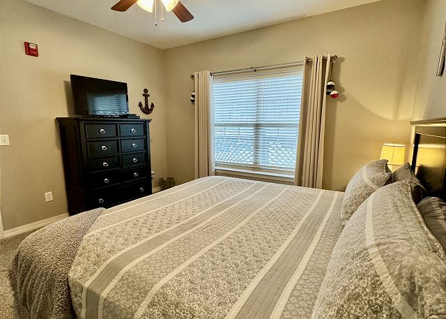 Second king bedroom with television