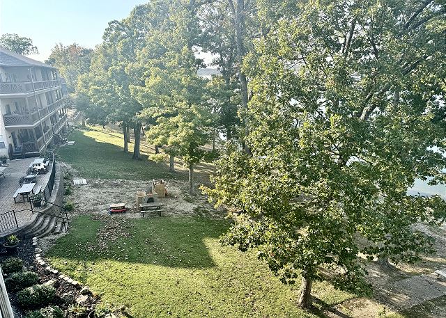 Lake and shoreline view from Condo B-8