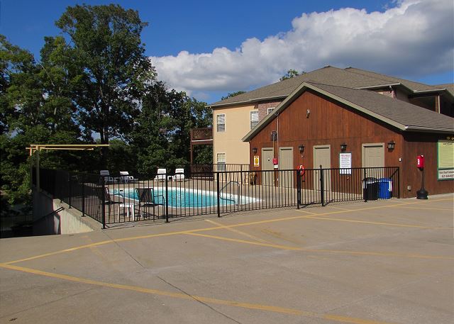 Gated pool area at Vickery Resort