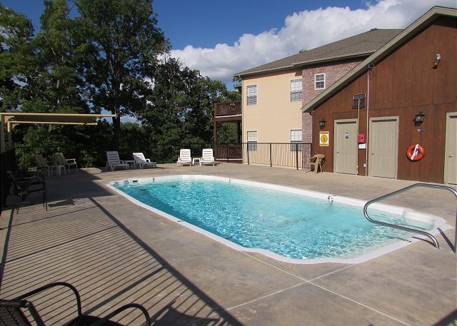 Outdoor pool and sundeck at Vickery Resort